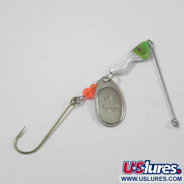 Erie Dearie Walleye Killer Sukriukė, Nikelis/Žalia, 14g, Vintažas, #1952