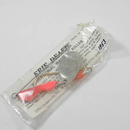 Erie Dearie Walleye Killer Sukriukė, Nikelis/Raudona, 9g, #1953