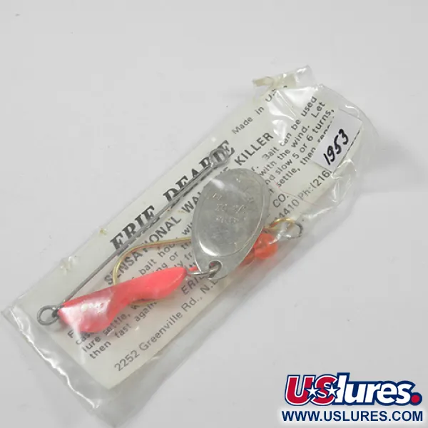Erie Dearie Walleye Killer Sukriukė, Nikelis/Raudona, 9g, #1953