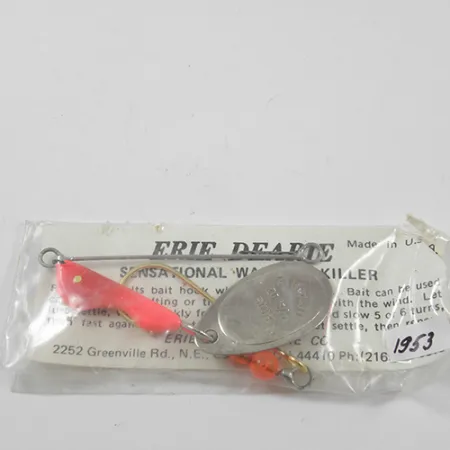 Erie Dearie Walleye Killer Sukriukė, Nikelis/Raudona, 9g, #1953