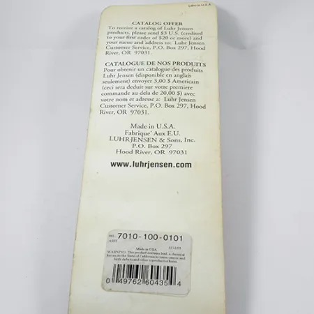 Luhr Jensen Krocodile Die #6 Blizgė, Nikelis, 64g, Vienašakis, #1959