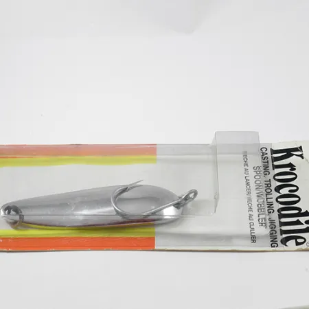 Luhr Jensen Krocodile Die #6 Blizgė, Nikelis, 64g, Vienašakis, #1959