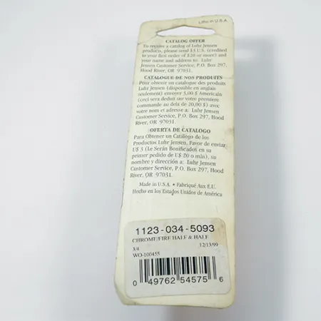 Luhr Jensen Lil' Kroc Blisgė, Chromas/Raudona, 21g, Tolimas metimas, #1977