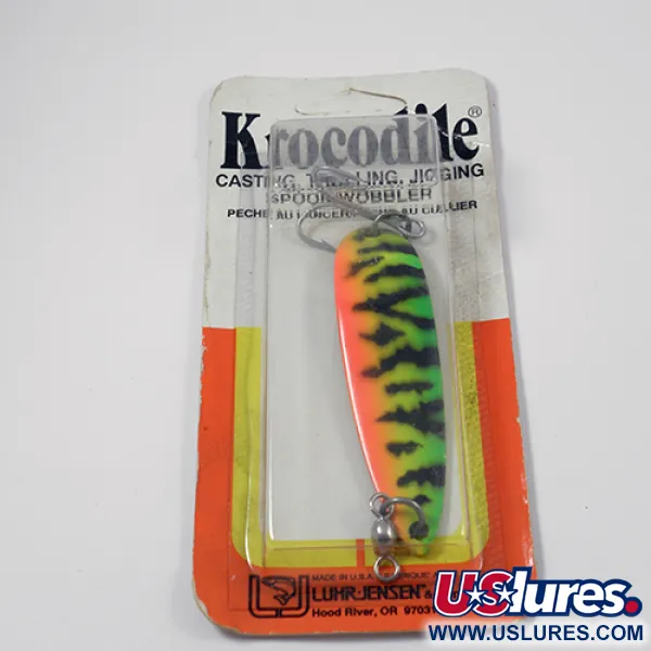 Luhr Jensen Krocodile Die #5 Vartiklė, Fire Tiger, 21g, Metimas, #1978