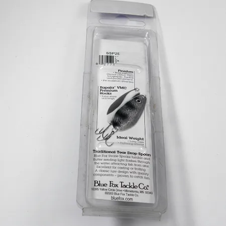 Blue Fox Strobe Tear Drop Vartiklė, Juoda/Balta, 11g, VMC, #1979