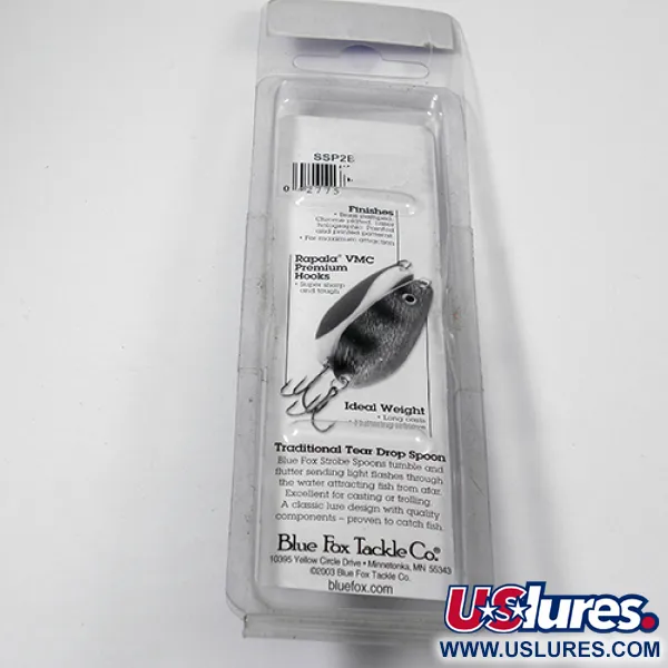 Blue Fox Strobe Tear Drop Vartiklė, Juoda/Balta, 11g, VMC, #1979