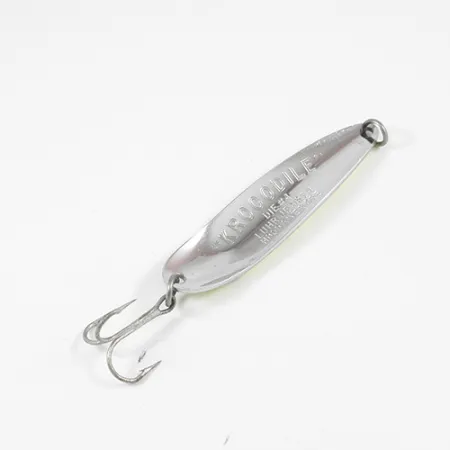 Luhr Jensen Krocodile Die #4 Blizgė, Geltona/Žalia/Nikelis, 14g, #1983