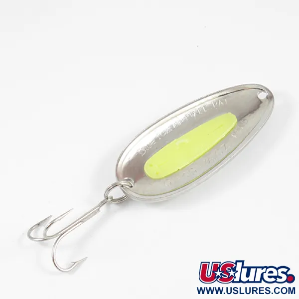 Blue Fox Pixee Blizgė, Kaltas nikelis / Geltona, 24g, #1986