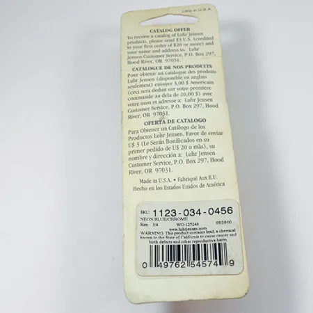 Luhr Jensen Lil' Kroc (Krocodile Stubby) Blizgė, Nikelis/Mėlyna, 21g, #1998