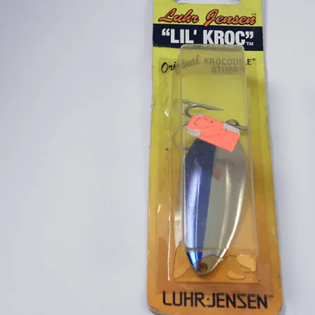 Luhr Jensen Lil' Kroc (Krocodile Stubby) Blizgė, Nikelis/Mėlyna, 21g, #1998