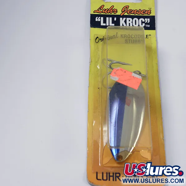 Luhr Jensen Lil' Kroc (Krocodile Stubby) Blizgė, Nikelis/Mėlyna, 21g, #1998