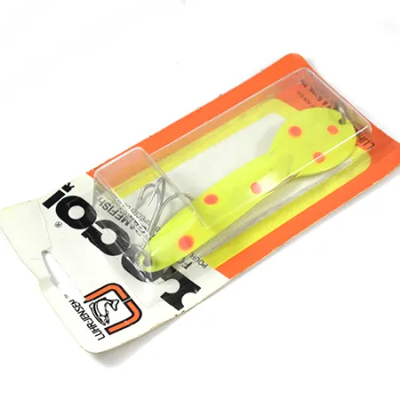 Luhr Jensen Loco 5 Blizgė, Geltona/Raudona, 28g, Lydeka, #2000