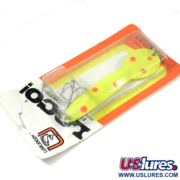 Luhr Jensen Loco 5 Blizgė, Geltona/Raudona, 28g, Lydeka, #2000