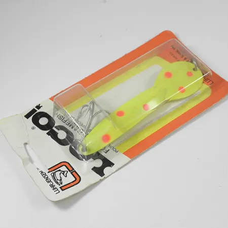 Luhr Jensen Loco 5 Blizgė, Geltona/Raudona, 28g, Lydeka, #2000