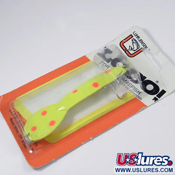 Luhr Jensen Loco 5 Blizgė, Geltona/Raudona, 28g, Lydeka, #2000