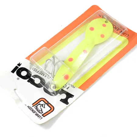 Luhr Jensen Loco 5 Blizgė, Geltona/Raudona, 28g, Lydeka, #2000