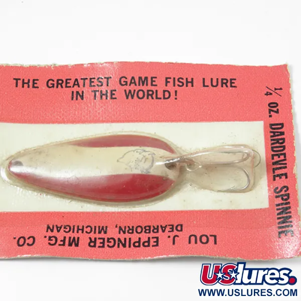 Eppinger Dardevle Spinnie Vartiklė, Raudona / Balta, 7g, Vintage, #2002