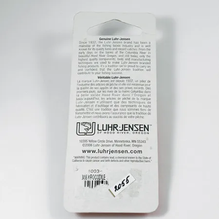 Luhr Jensen Krocodile Blizgė, Nikelis / Mėlyna, 9g, Vilioklis, #2055