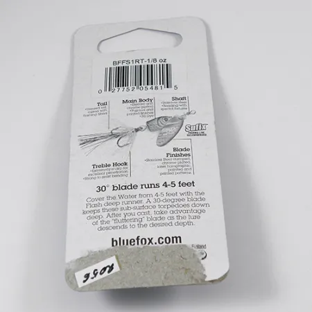 Blue Fox Flash Deep Runner Sukrė, Vaivorykštinis, 4g, Giluminė, #2056