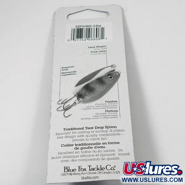 Blue Fox Strobe Tear Drop Blizgė, Kalamas nikelis, 11g, #2079