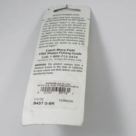 Mepps Aglia 4 dressed Sukrė, Žalvaris, 10g, Voverės uodega, #2105