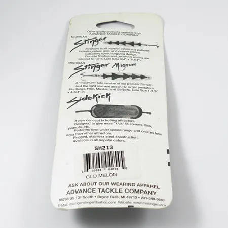 Michigan Stinger Glow Velkiavimo blizgė, Rainbow Trout Glow, 12g, #2106