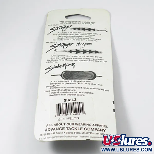 Michigan Stinger Glow Velkiavimo blizgė, Rainbow Trout Glow, 12g, #2106