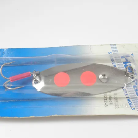 Poulsen Half-Fast Blizgė, Nikelis / Raudona, 16g, JAV, #2113