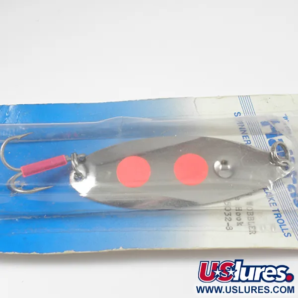 Poulsen Half-Fast Blizgė, Nikelis / Raudona, 16g, JAV, #2113