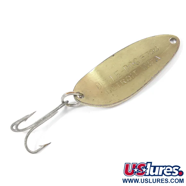 Dardevle Devle Dog 5300 Sūpuoklė, Žalvaris, 10g, Įgaubta Forma, #2210