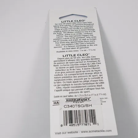 Little Cleo Glow Blizgė, Chartreuse Orange, 21g, Super Glow, #C340TSG/SH