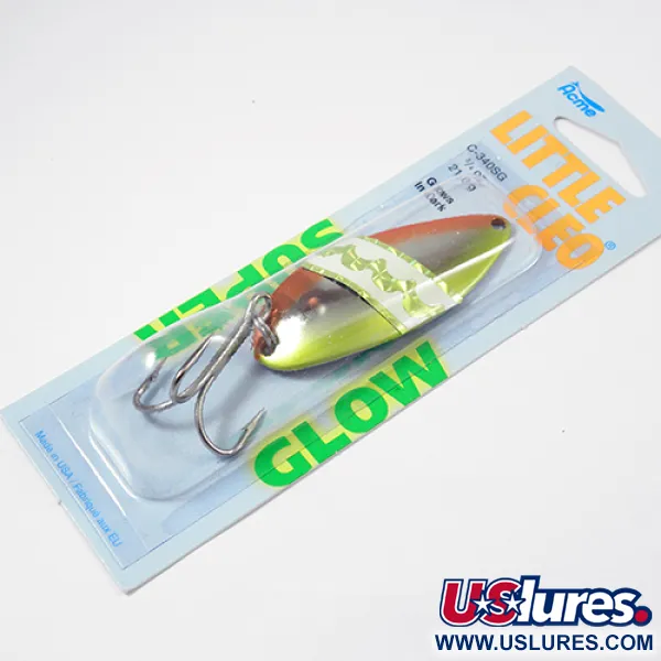Little Cleo Glow Blizgė, Chartreuse Orange, 21g, Super Glow, #C340TSG/SH