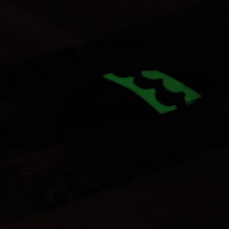 Acme Little Cleo Blizgė, Nikelis/Žalia/Glow/UV, 9,5g, kupra, #2224