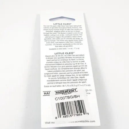 Acme Little Cleo Glow Blizgė, Nikelis/Rožinė/Geltona UV, 9.5g, #2245