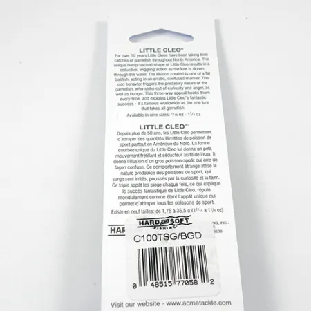 Acme Little Cleo Glow Vartiklė, Nikelis/Žalia/Glow, 9,5g, UV, #2246