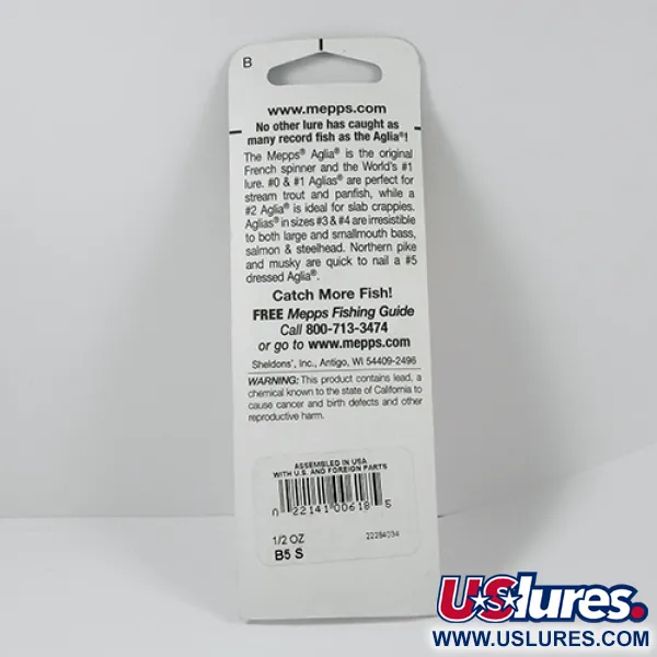 Mepps Aglia 5 Sukrė, Nikelis, 14g, Fluorescencinis Atraktorius, #2279