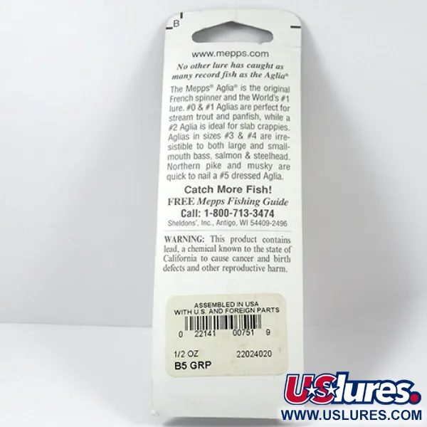 Mepps Aglia 5 Sukpė, Platinum Green, 14g, Ryški mova, #2281