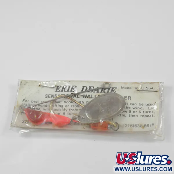 Erie Dearie Walleye Killer Sukrė, Nikelis/Raudona, 14g, #2289