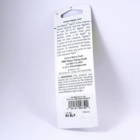 Mepps Aglia 4 Sukriukė, Platininė mėlyna, 9g, Plieno ašis, #2298