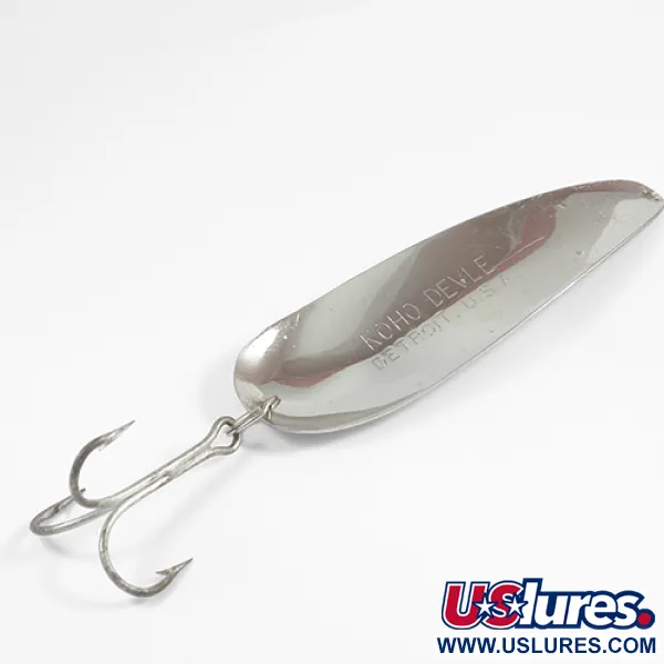 Eppinger Dardevle KOHO DEVLE Vartiklė, Nikelis, 40g, Detroit įspaudas, #2358