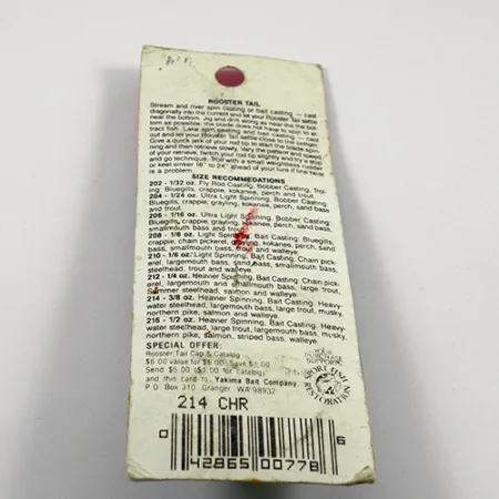 Worden’s Original Rooster Tail 5 Sukrė, Gold / Chartreuse, 12g, #2364