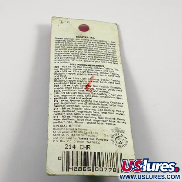 Worden’s Original Rooster Tail 5 Sukrė, Gold / Chartreuse, 12g, #2364