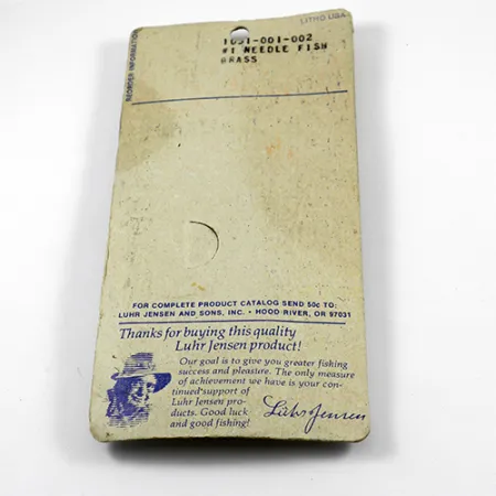 Luhr Jensen Needlefish 1 Vartiklė, Auksinė, 2g, Žalvaris, #2367