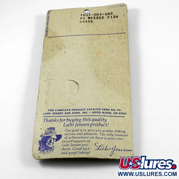 Luhr Jensen Needlefish 1 Vartiklė, Auksinė, 2g, Žalvaris, #2367