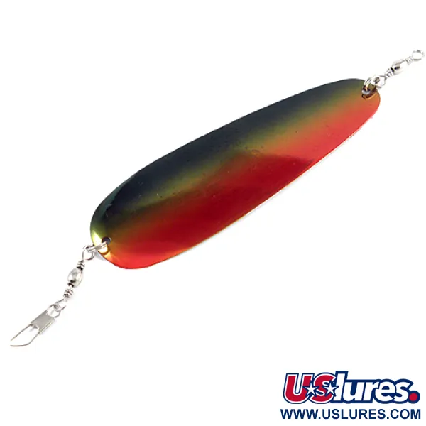 Shasta Tackle Sling Blade Dodger, Raudona/Žalia/Nikelis, 14g, #2403
