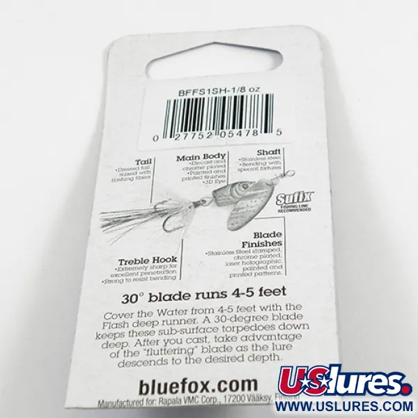 Blue Fox Flash Deep Runner Sukrė, Sidabrinė/Vaivorykštė, 4g, #2409