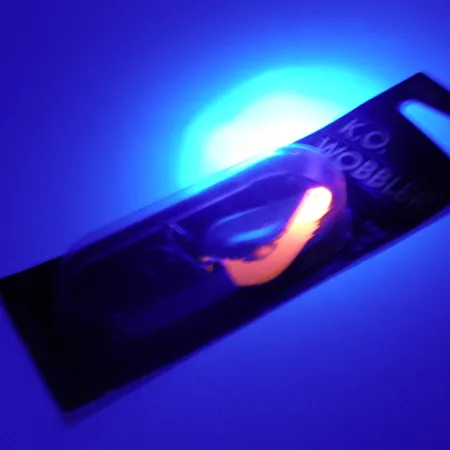 Acme K.O. Wobbler UV Blizgė, Nikelis/UV Orange, 14g, UV aktyvi, #2446