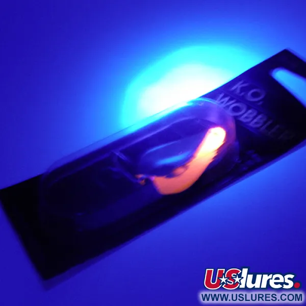 Acme K.O. Wobbler UV Blizgė, Nikelis/UV Orange, 14g, UV aktyvi, #2446