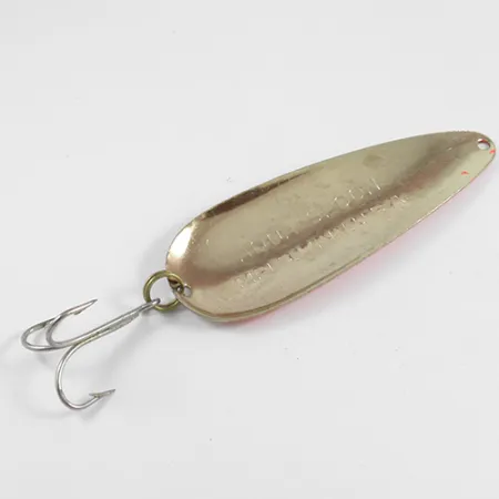 Nebco Aqua Spoon Blizgė, Kaltas auksas/Oranžinė, 21g, Vintage, #2457