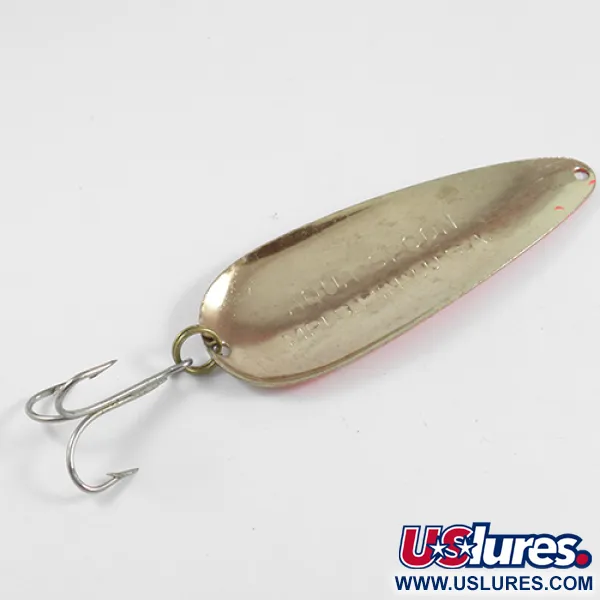 Nebco Aqua Spoon Blizgė, Kaltas auksas/Oranžinė, 21g, Vintage, #2457